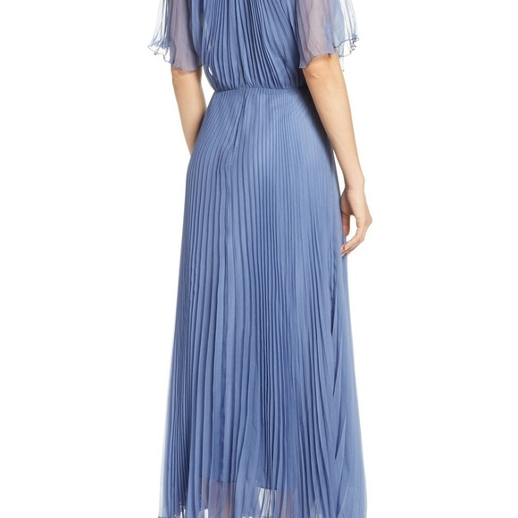 Jill Stuart Wedgwood Esme Pleated Chiffon Midi Dress - Picture 13 of 16